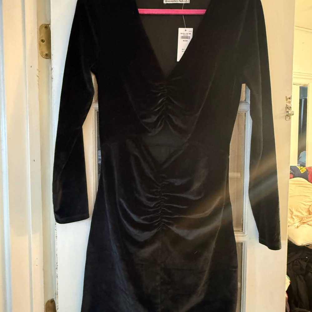 Abercrombie & Fitch Black Long Sleeve Dress